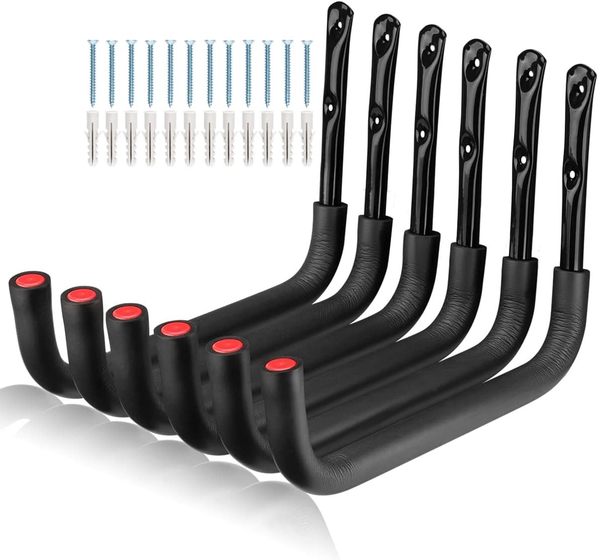 Haken, 39,5 cm wandmontage kano-hangers, zwaar belastbaar snowboard opbergrek voor maximaal 25 kg (26,5 cm x 39,5 cm)
