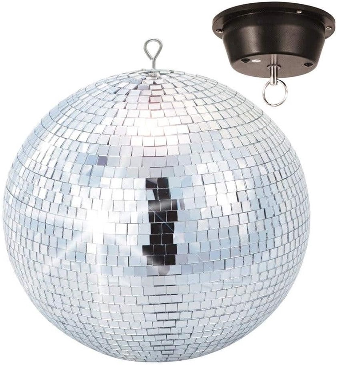 Disco Ball 30 cm - Motorisch - Spiegelschijf - Perfecte lichtreflectie voor feesten - SnelShoppen