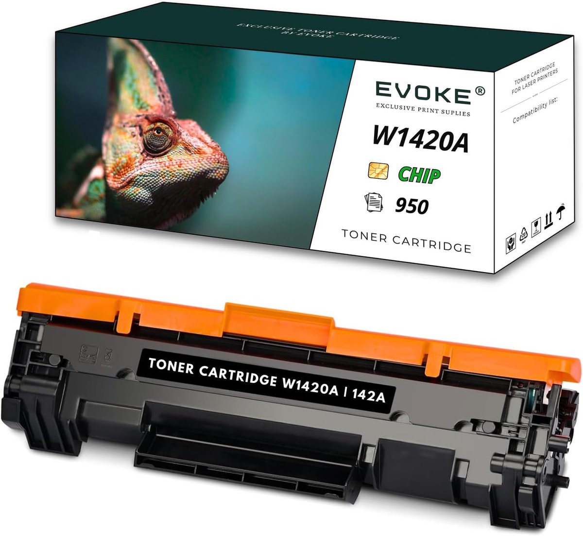 Toner zwart - HP W1420A compatibel - 950 pagina's opbrengst - langdurige bescherming - SnelShoppen