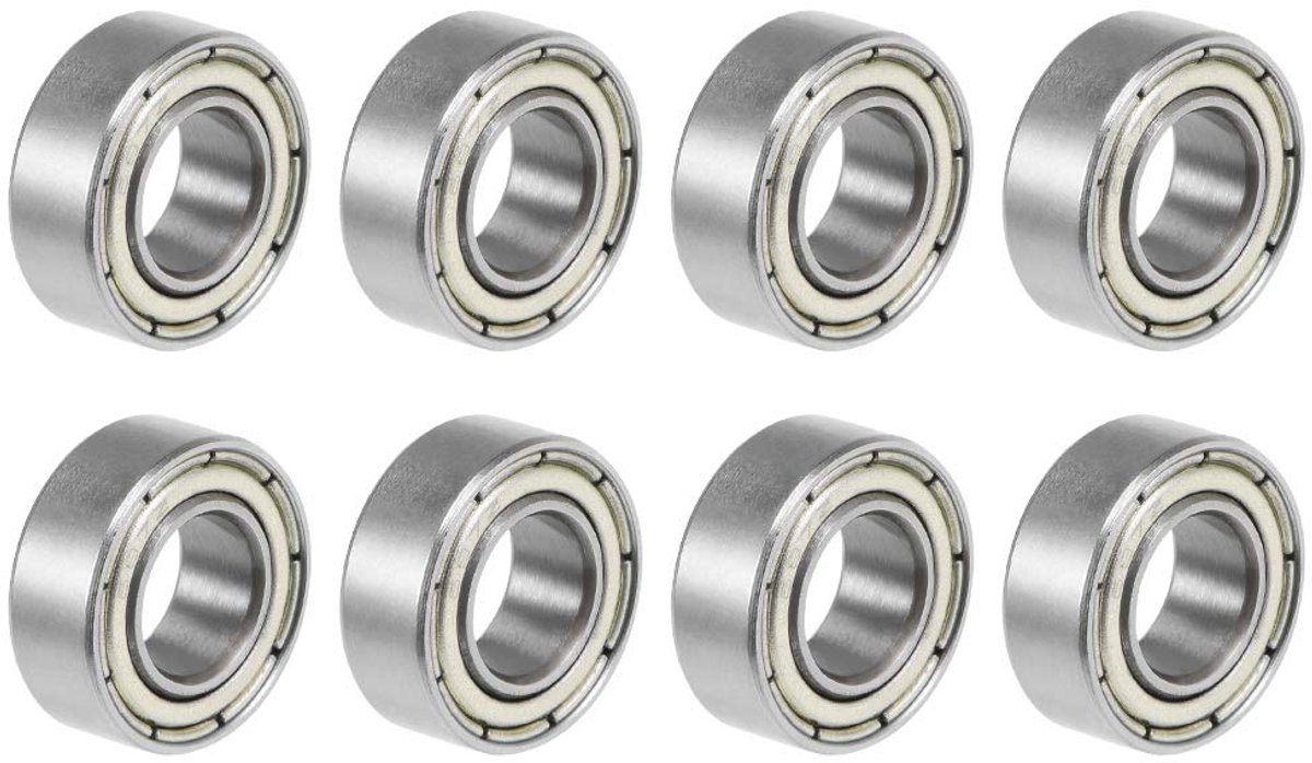 Lagers 687ZZ Z2 7 mm x 14 mm x 5 mm dubbel afgeschermd koolstofstaal