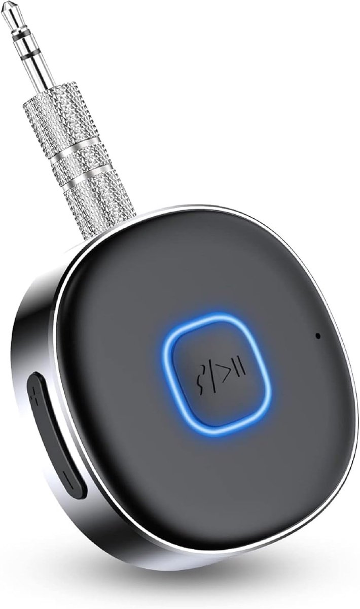 Bluetooth 5.0 Bluetooth-adapter voor de auto, hoofdtelefoon, handsfree-oproepen, dubbele verbinding, 16 uur speeltijd
