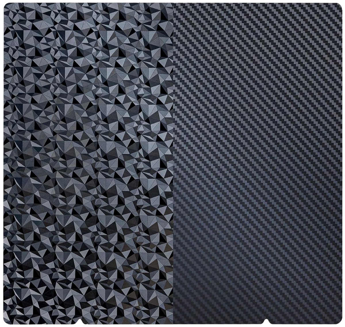 I3 MK4 3D-printplaat van PEO (carbon) + PEO (diamond), flexibel, 253,8 x 241 mm, magnetische bouwplaat voor 3D-printer Prusa i3 MK2, MK2.5S, MK52, MK3, MK3S, MK3S+