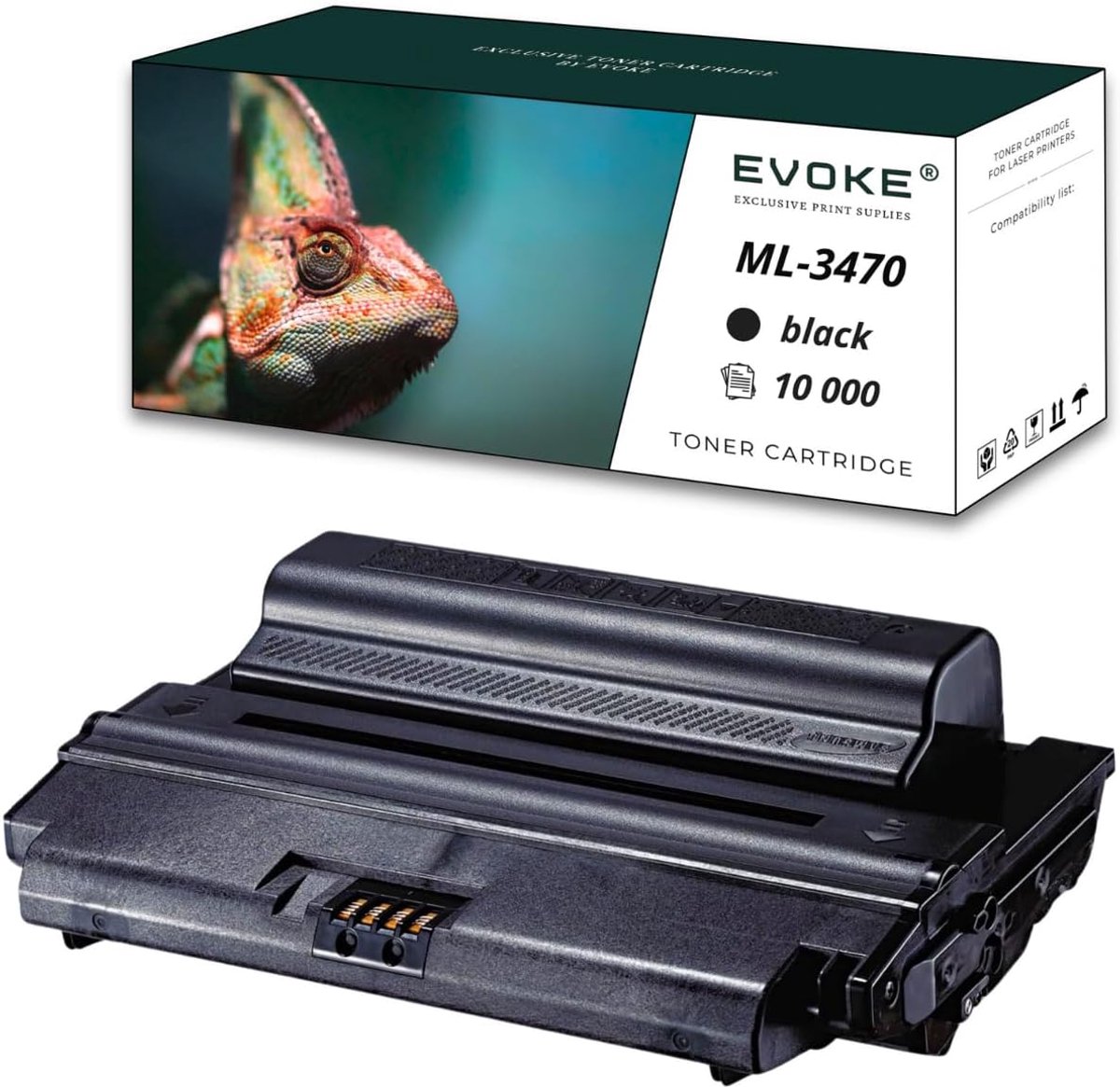 Toner ML3470B - Compatibel met Samsung - Zwart - Tot 10.000 pagina's - SnelShoppen