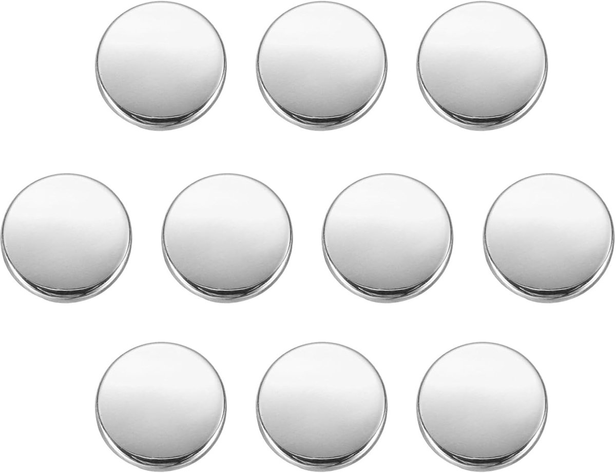 Knopenset, 11,5 mm zinklegering, schacht platte naaiknoppen, oogknopen, knutselknopen, vervangingsknoppen voor kleding, decoratie, doe-het-zelf accessoires, knopen