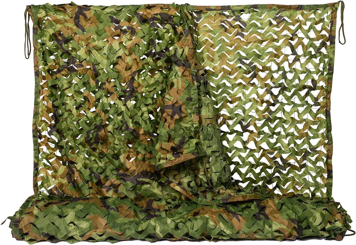 Camouflagenet Camo Net Camouflage Netten Army Militair Netten Bulkbroodje Jungle Militaire Gaas Net voor Zonnescherm Decoratie Jacht Jaloezie Schieten Camping 1x2M,1.5x4M,2x3M,2X6M,3X3M,4X5M,6X6M