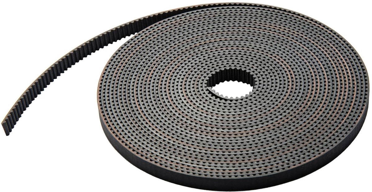 GT2-Timing Belt Riem 6 mm breed 2 mm steek voor Creality Ender 3, 3 Pro, Ender 3 V2 Neo, Ender3 V3 SE, CR-10, Anycubic Kobra 2, Kobra 3, CNC en andere 3D-printers (5M)