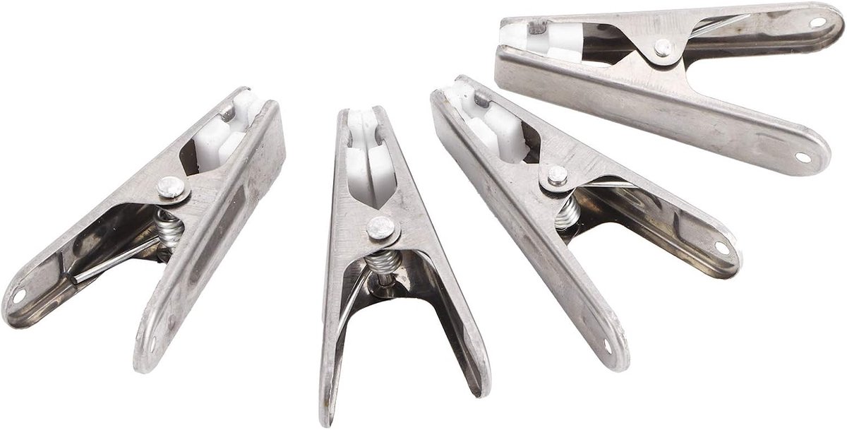 Kledingpens, Metalen Clips met Hoge Hoeveelheid Metalen Klem Veelzijdig Gebruik voor de Wasservice Thuisorganisatie Travel en Food Tidy Organisation