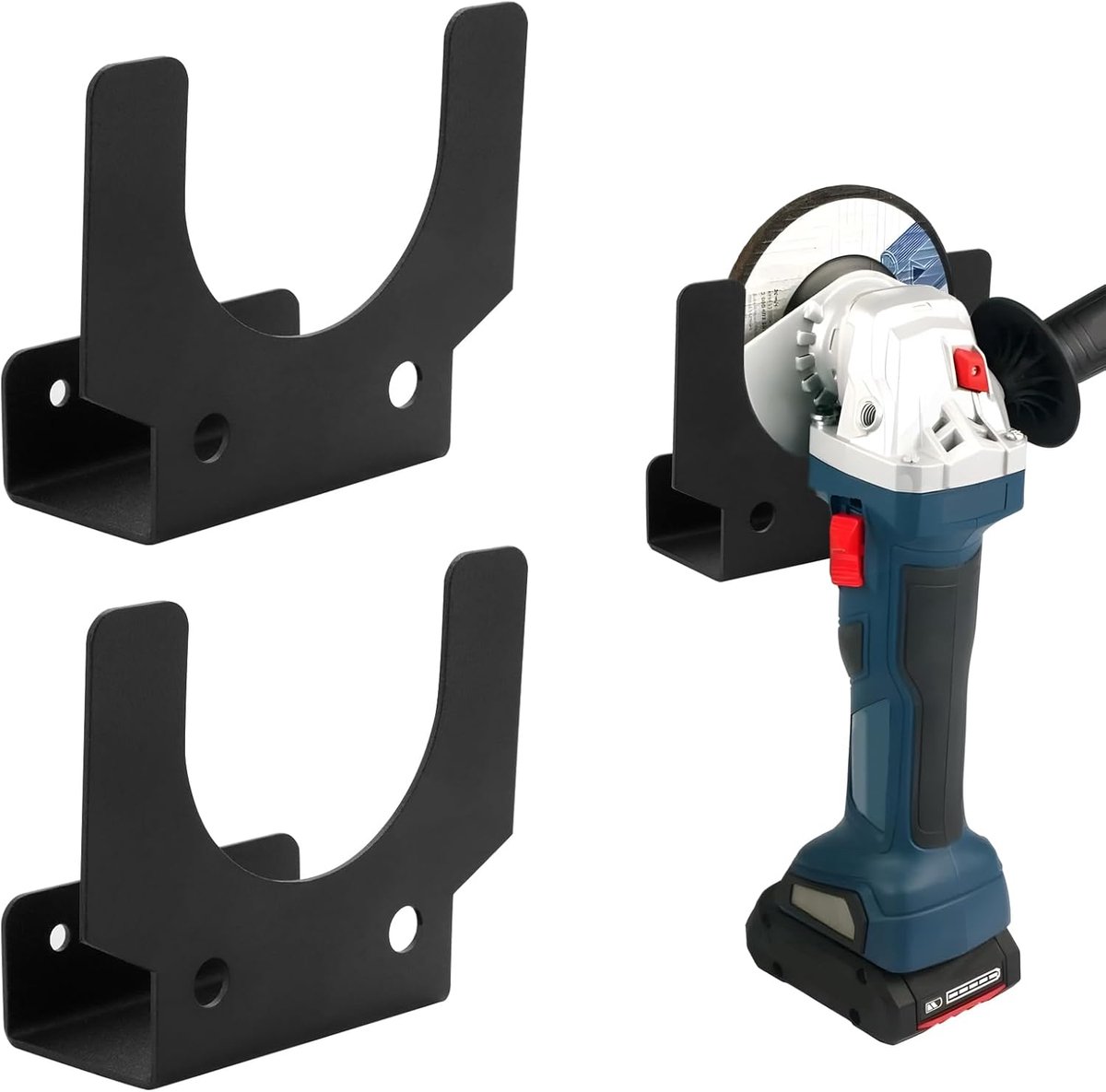 Hoekslijper houder set van 2 - Wandmontage voor 5 inch slijpmachines - SnelShoppen