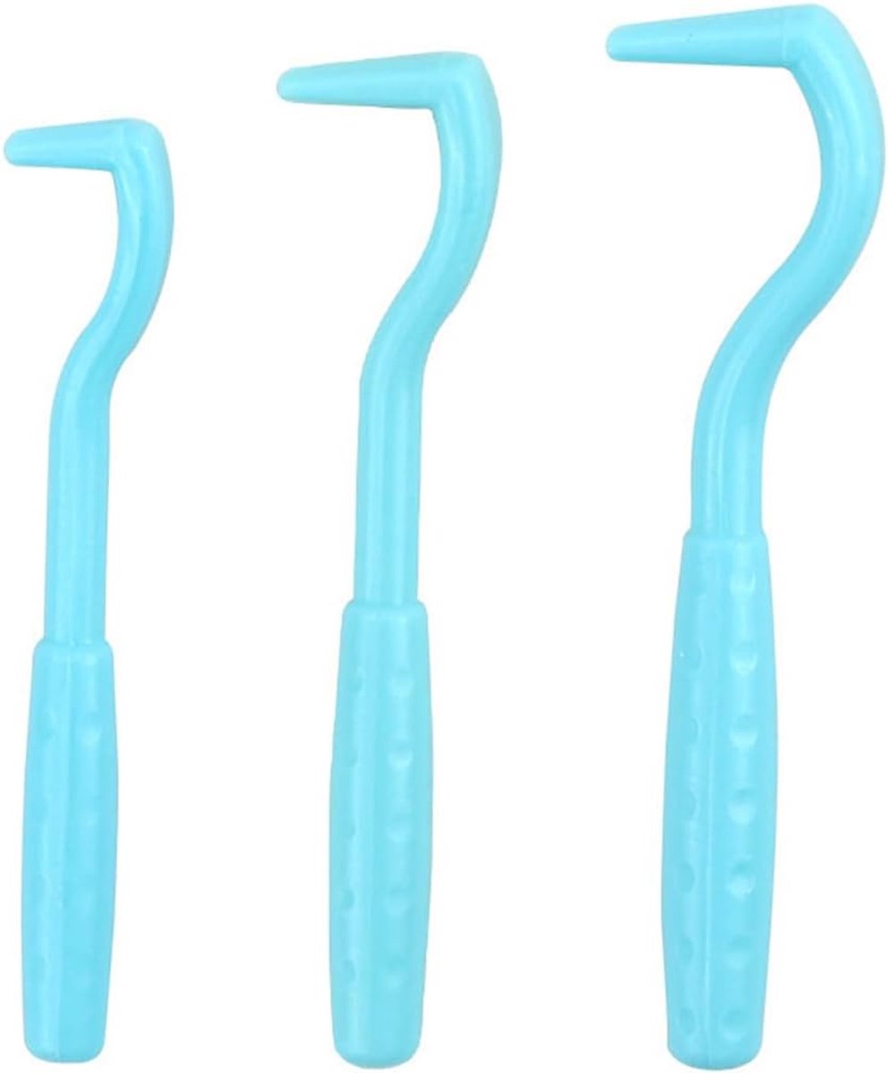 Tekenverwijderaar voor honden, katten en mensen. Pijnloze tekenverwijdering in seconden. 3 haken. Blauw PP-materiaal.