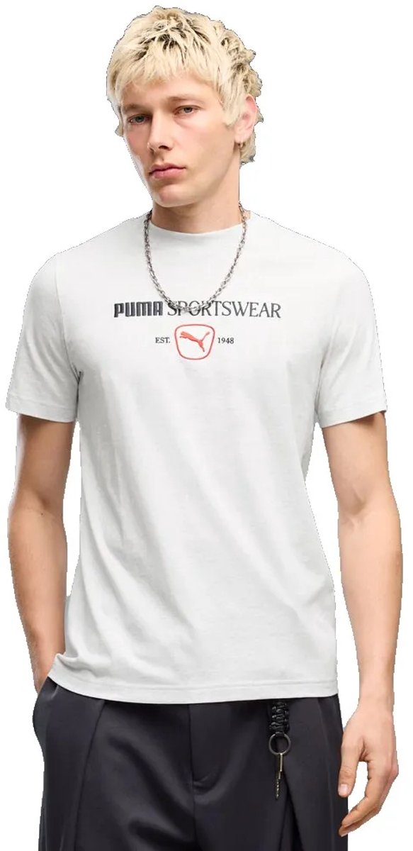 Puma Class Graphic T-shirt Met Korte Mouwen L Man Wit