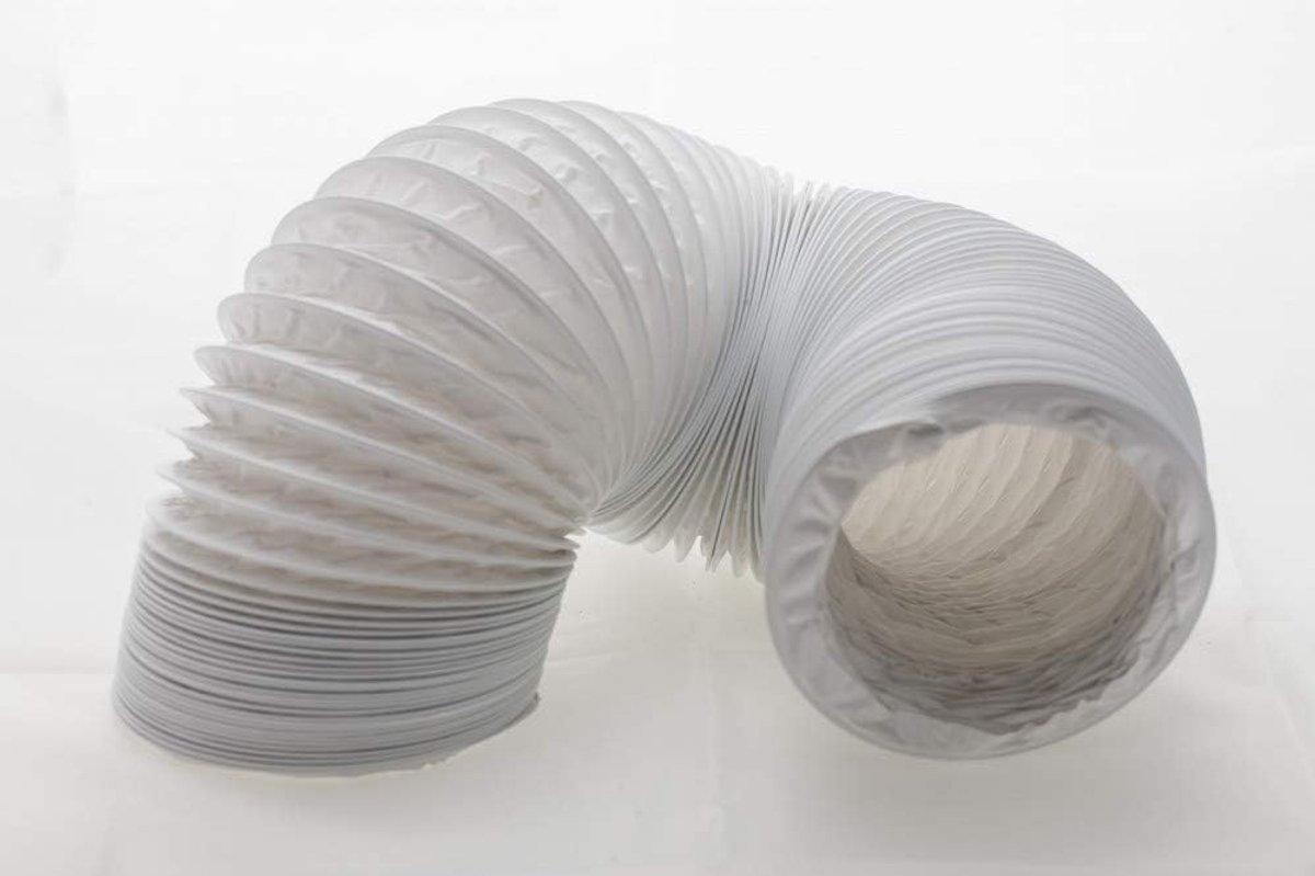 Afvoerslang PVC flexibel Ø 125/127 mm - 4 m lengte - temperatuurbestendig - ideaal voor mobiele airco - ShopVlot