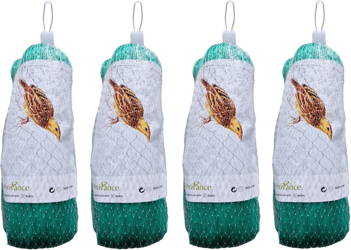 Vogelnets 4 x 6 m - Beschermnet voor planten - Bescherming tegen vogels en bladeren - Ideaal voor vijvers en zwembaden - ShopVlot