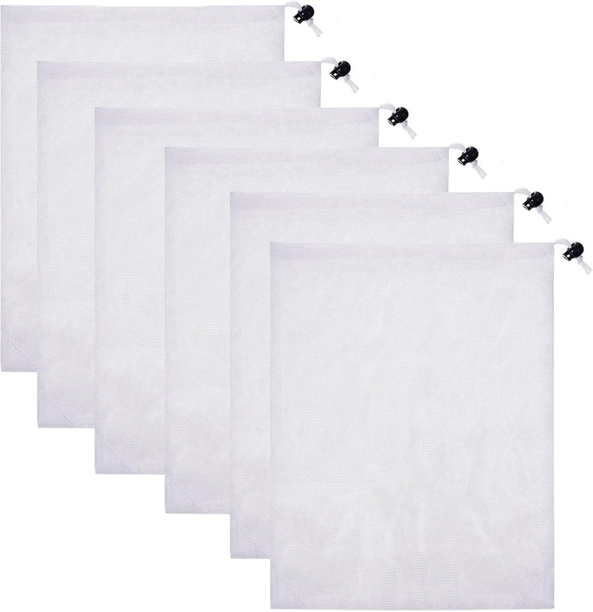 Filterzakken voor zwembad 32 x 22 cm - fijne mesh - 6 stuks - houdt je zwembad schoon - ShopVlot