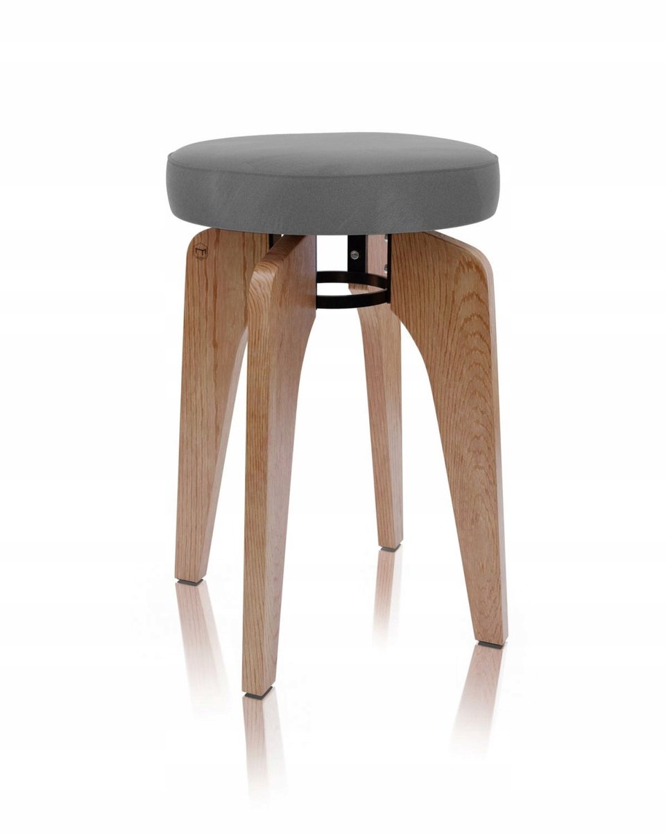 Dressoir KOSMO eiken met antraciet stoffen zitting