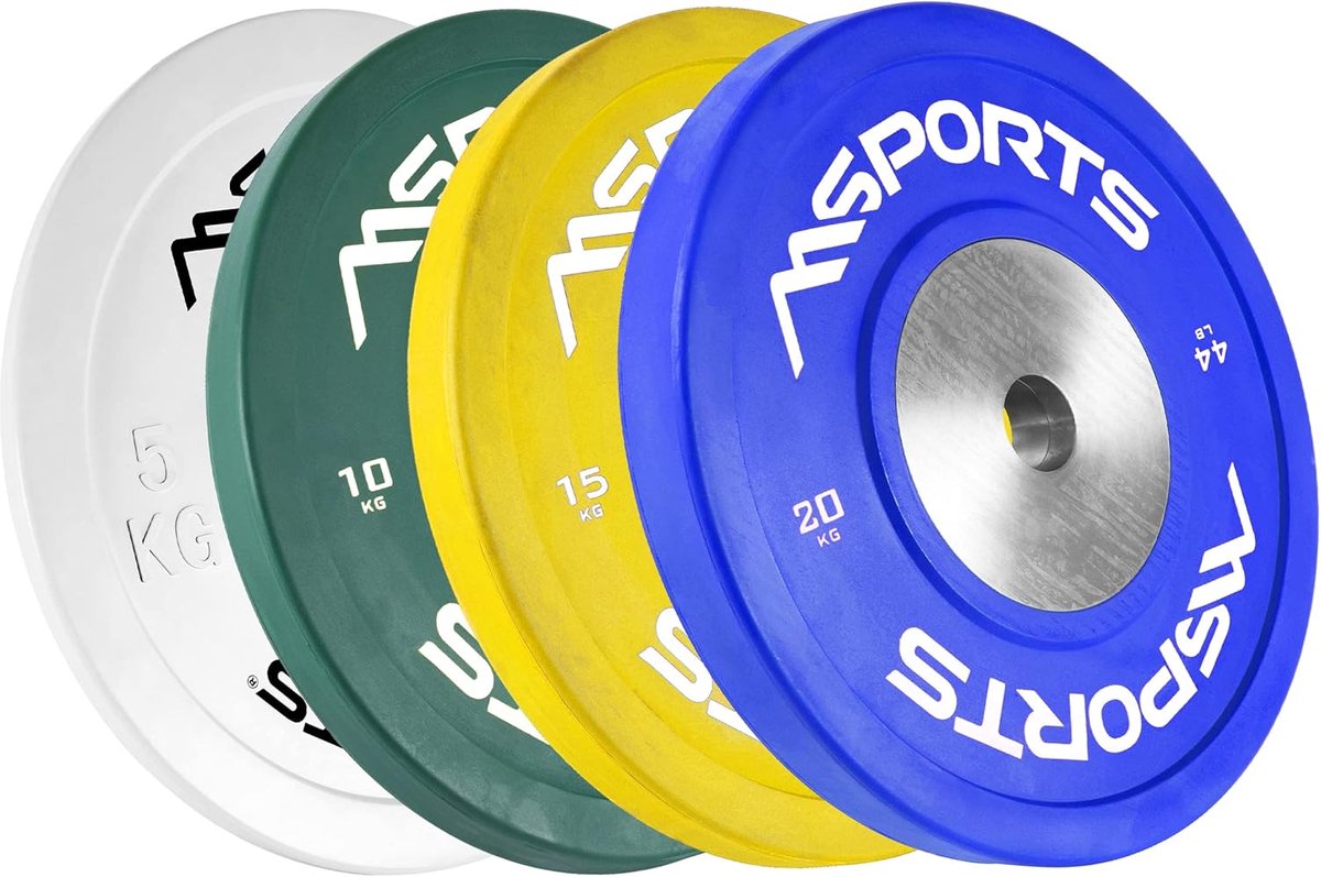 Dumbbells set van 2 - diameter 51 mm - gietijzer met rubbercoating - robuuste studio kwaliteit - ShopVlot