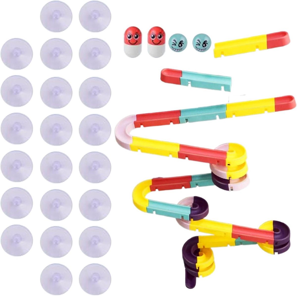 Bad Speelgoed Glijbaan - Waterspeelgoed Kinderen - Interactief Spelen - Motorische Vaardigheden Stimuleren - 25.5 x 23 x 17.5 cm