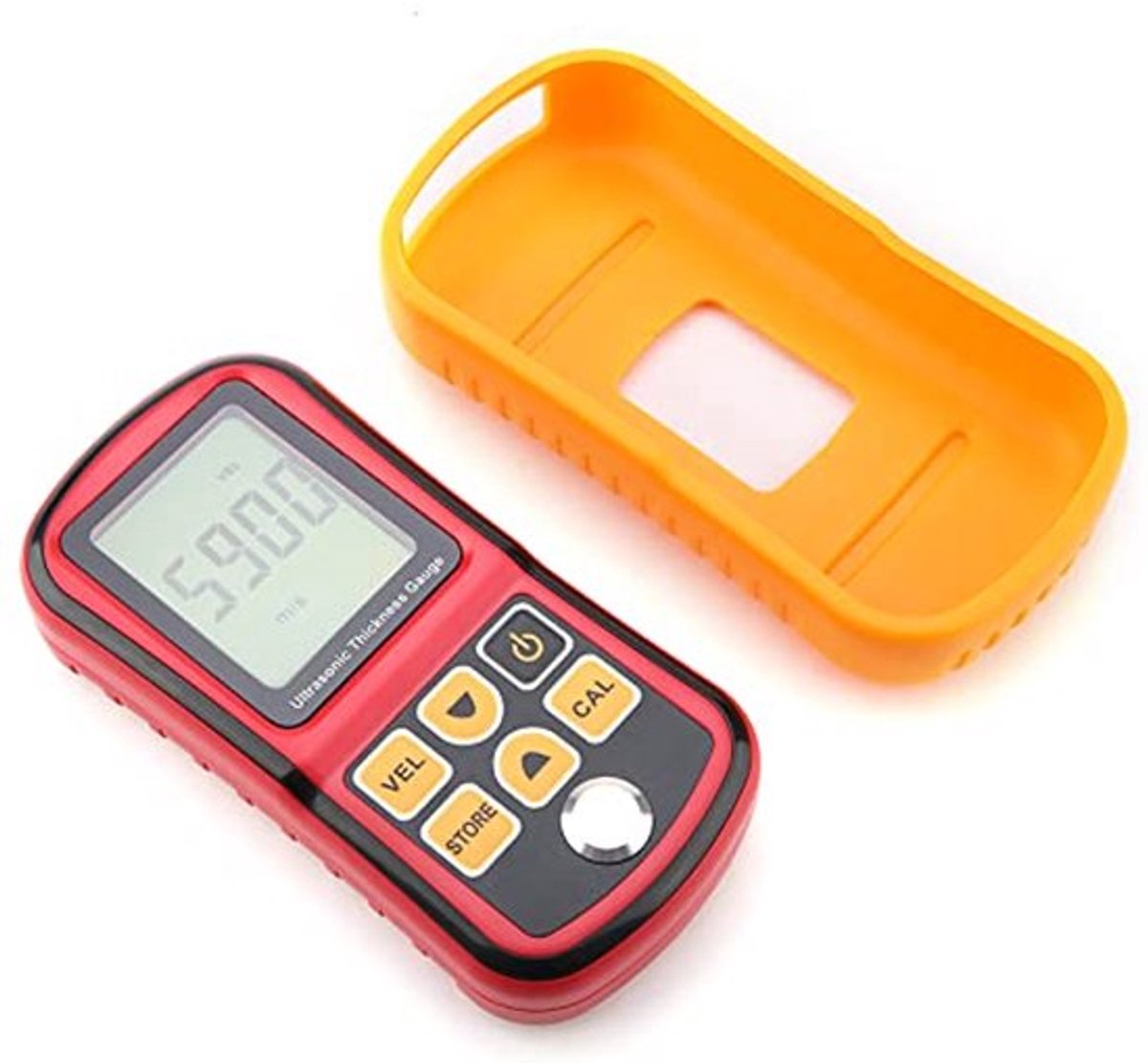 Ultrasone diktemeter, 1.2-300mm Handheld Coating Thickness Gauge Tester LCD Staal Breedte Testmonitor