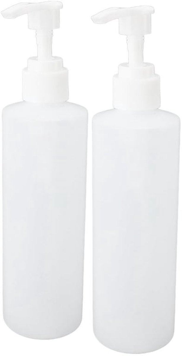 Massageolie Dispenser, 2 Stuks Navulbare Massageolie Verwarmer Pomp Dispenser, 250Ml Plastic Pompfles Dispenser voor Zeep, Shampoo, Lichaamslotions, Vloeibare Lichaamszeep, Crèmes,