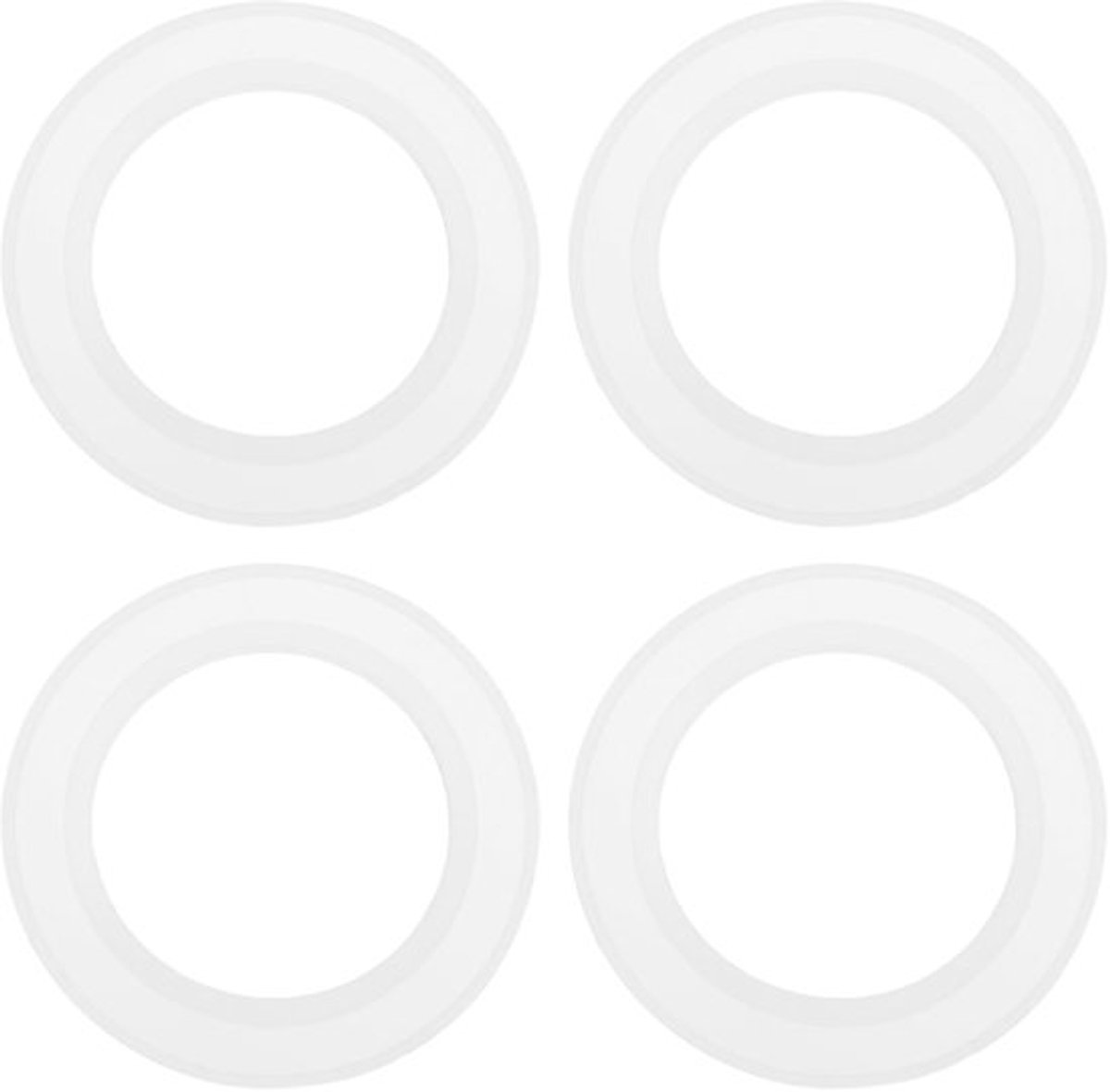 4 stuks Bad Wastafel Pop Up Plug Cap Washer Seal 43,5 x 28,5 mm Siliconen Ring Gasket Afvoerput Seal Geschikt voor Wastafelpluggen en Afval