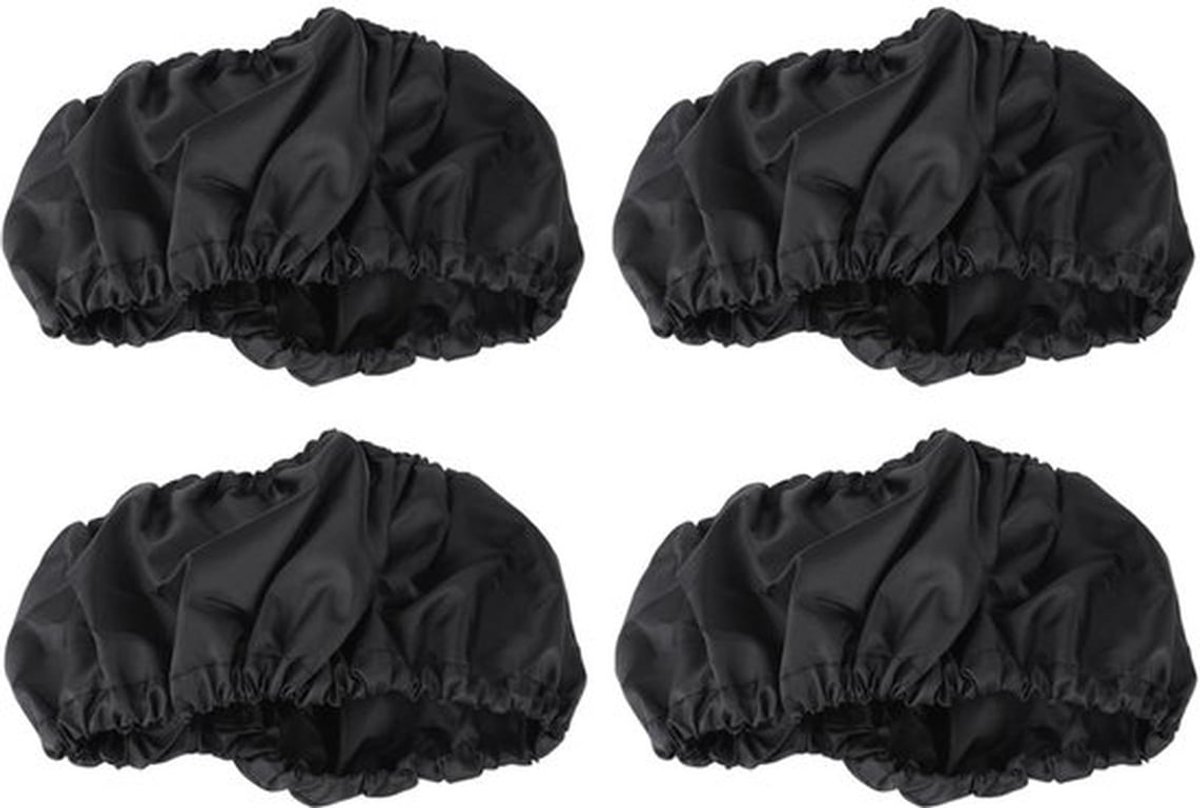 4 Stks Kinderwagen Wiel Bescherming Kind Kind Kinderwagen Wiel Bescherming Covers Stofdichte Band Cover Stofdichte Accessoires voor Kinderwagens (zwart)(L)