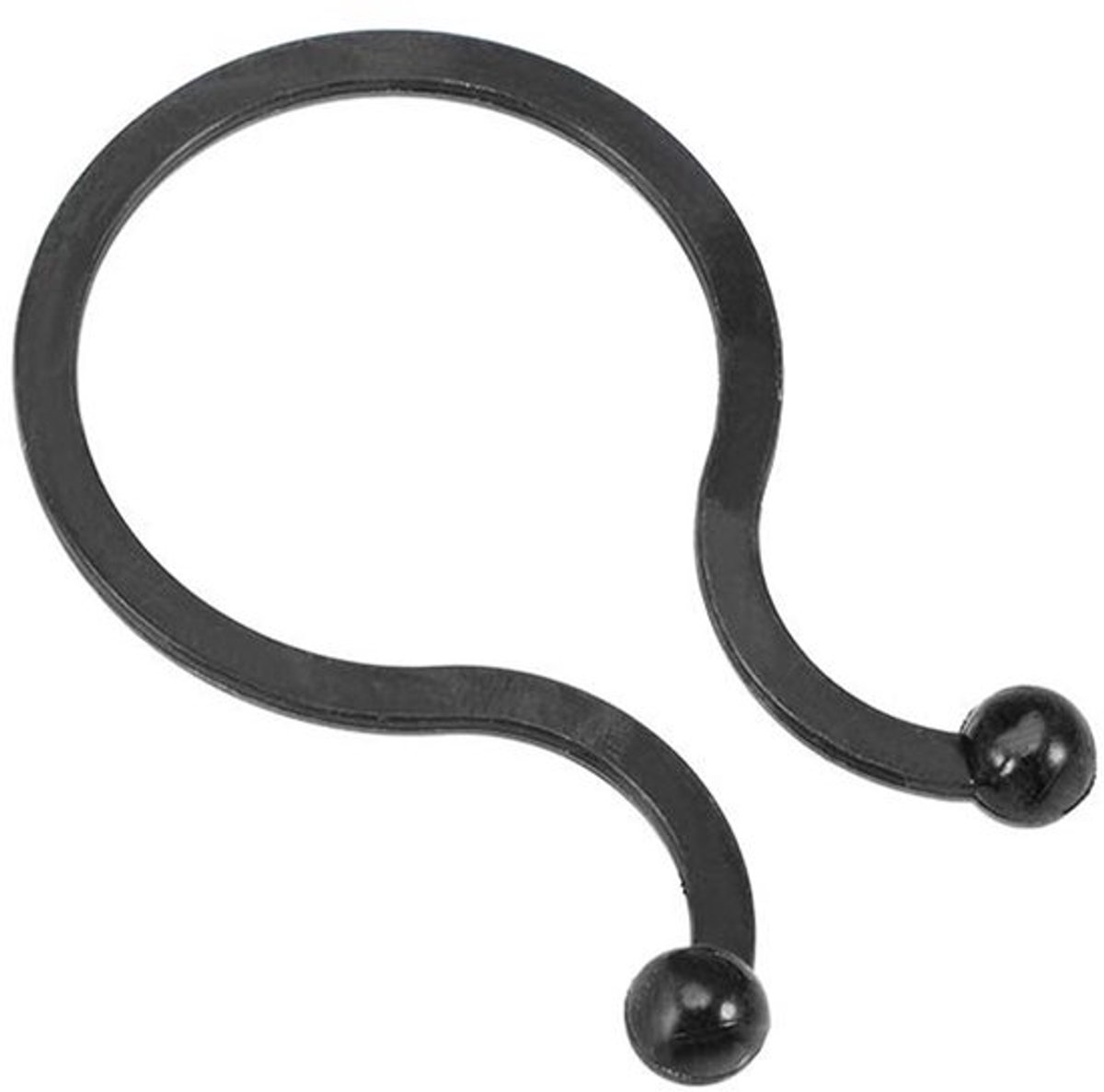 100 stuks Twist Lock Kabel Draad Ties, 18mm Dia Nylon U Vorm Save Place, Draad Organizer voor Laptop Power Line, Usb-kabel, Oortelefoon Kabel, Ethernet-kabel, Zwart