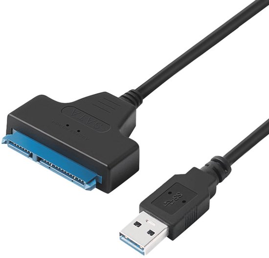 Adapter Kabel - Externe Harde Schijf Kabel - Data Overzetten - UASP Ondersteuning - 20 cm - Zwart — afbeelding 2