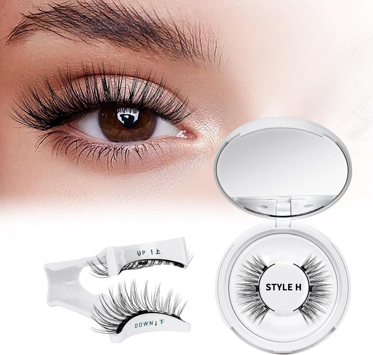 Magnetische Wimpers met Applicator - Natuurlijk Look - Eenvoudig aan te brengen en te verwijderen - ShopVlot