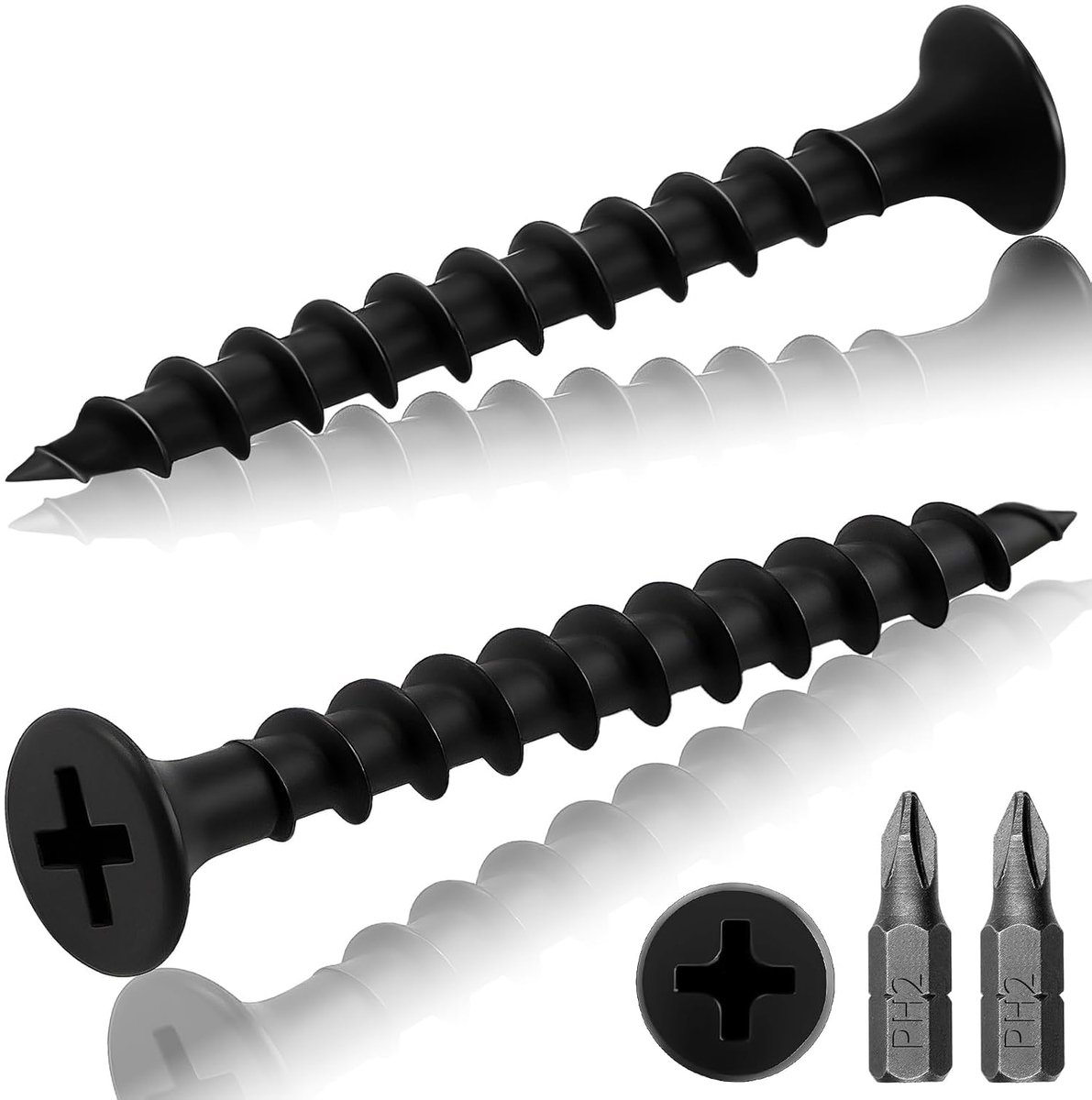 Gipsplaten schroeven 4.2 x 25 mm - Grof draad - Phosphated zwart - Ideaal voor snelbouw - ShopVlot