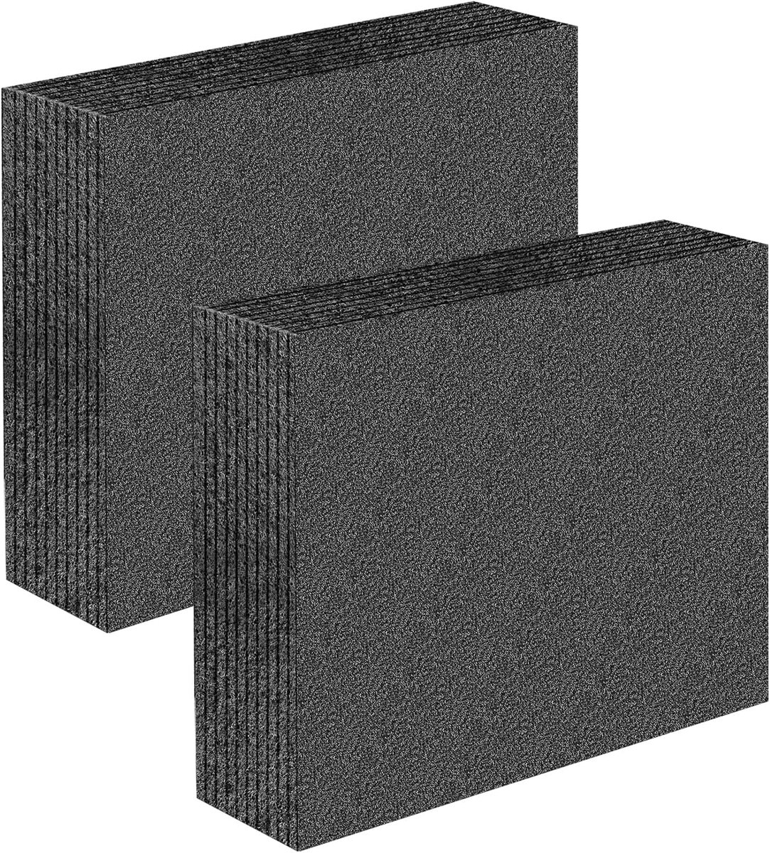 Polyurethaan schuim platen 30 x 25 x 6 cm - set van 2 - snijdbare foam inserts - ideaal voor gereedschapsorganisatie - ShopVlot