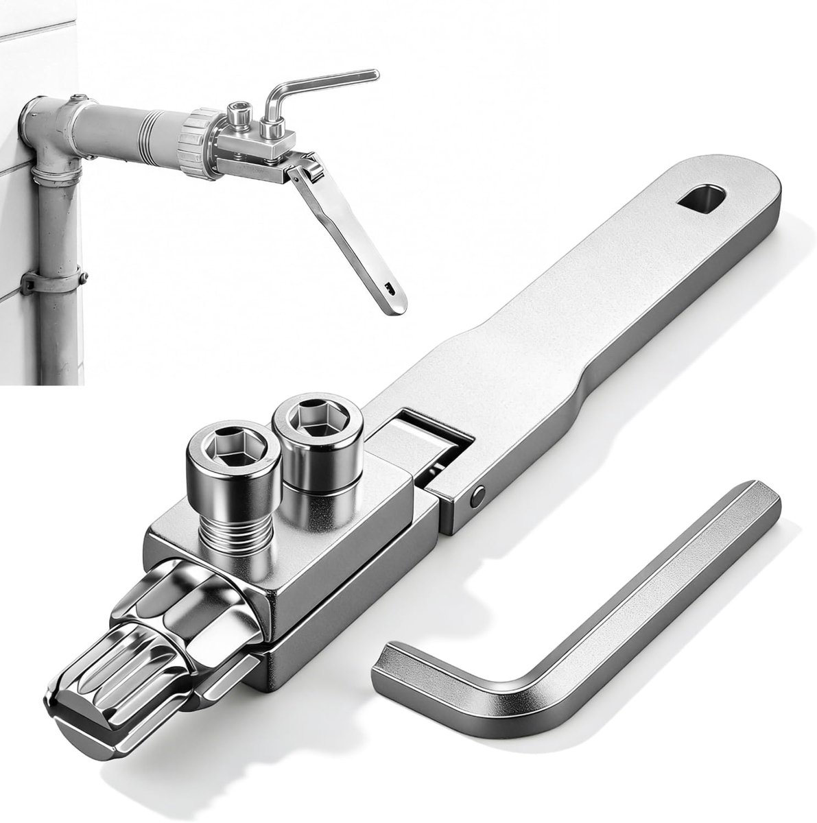 Schroeftrekker voor koolstofbuizen 1/2 inch en 3/4 inch - zonder boren - verstelbare diameter - eenvoudige demontage - ShopVlot