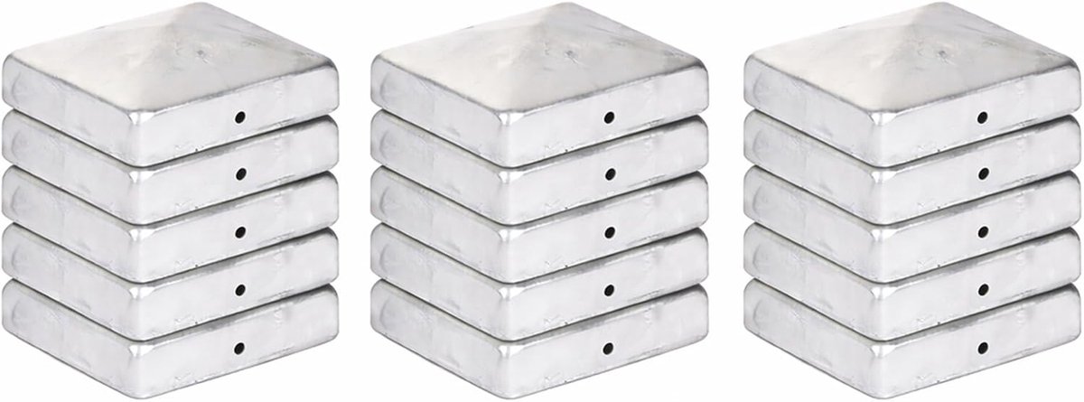 Piramide voet 71 x 71 mm - staal vuurverzinkt - voor houten palen - beschermt tegen vocht - ShopVlot