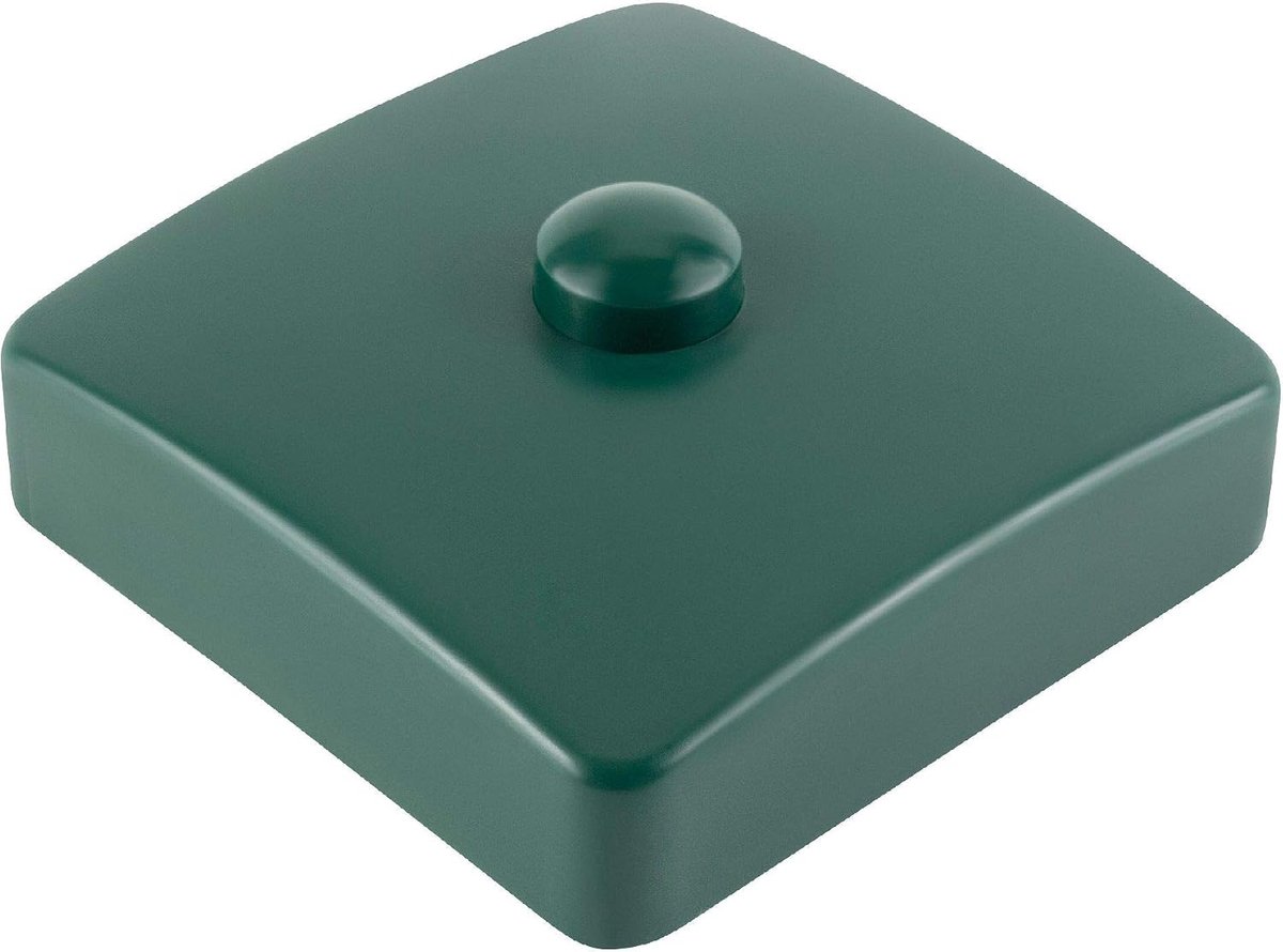Pfostenkapp 91 x 91 mm - groene kunststof - weerbestendig - beschermt houten poten - ShopVlot