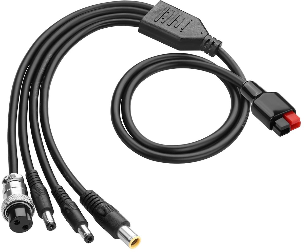 Luchtvaartsplitterkabel Anderson 30 A - 1 naar 4 adapter - 16 AWG hoofdkabel - Geschikt voor RV en camping - ShopVlot