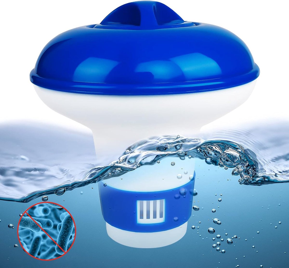 Chloordoser voor zwembad - 5 inch - verstelbare chloorfloat - automatisch onderhoud van whirlpools - ShopVlot