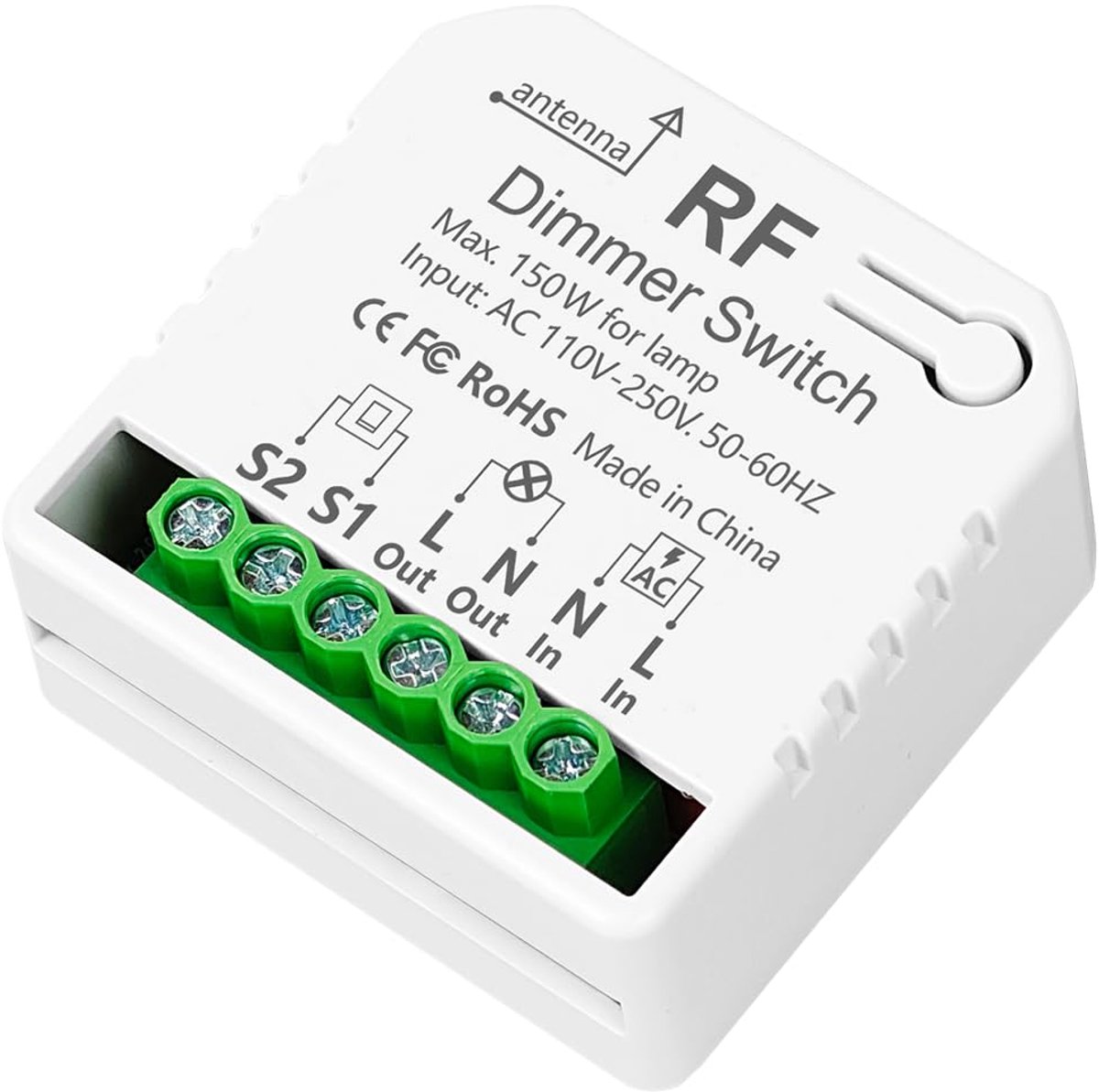 Dimmer controle module - accessoire - compatibel met draadloze zenders - eenvoudig dimmen - ShopVlot