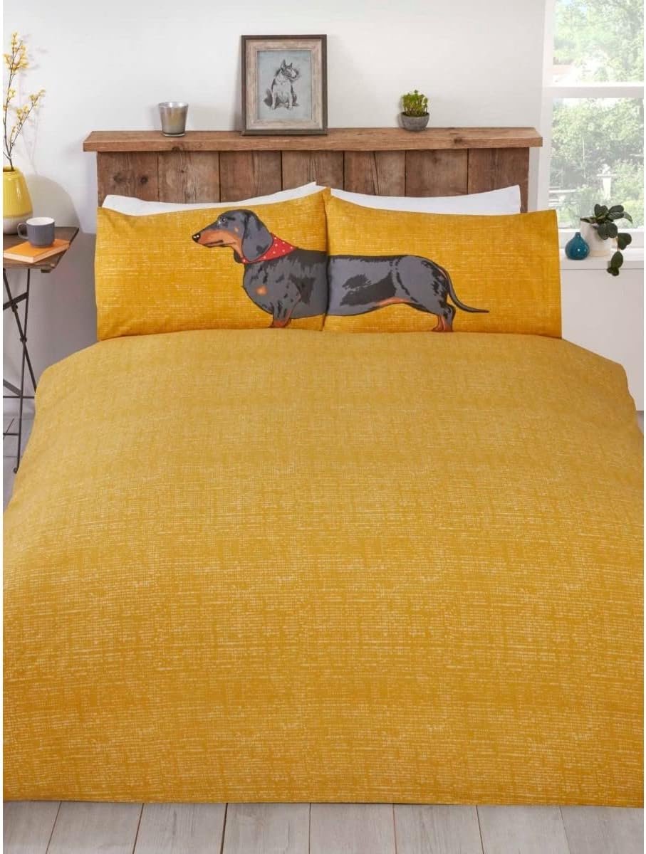 Dekbedovertrek Enkel - Multicolor - Polycotton - Funky design voor hondenliefhebbers - ShopVlot