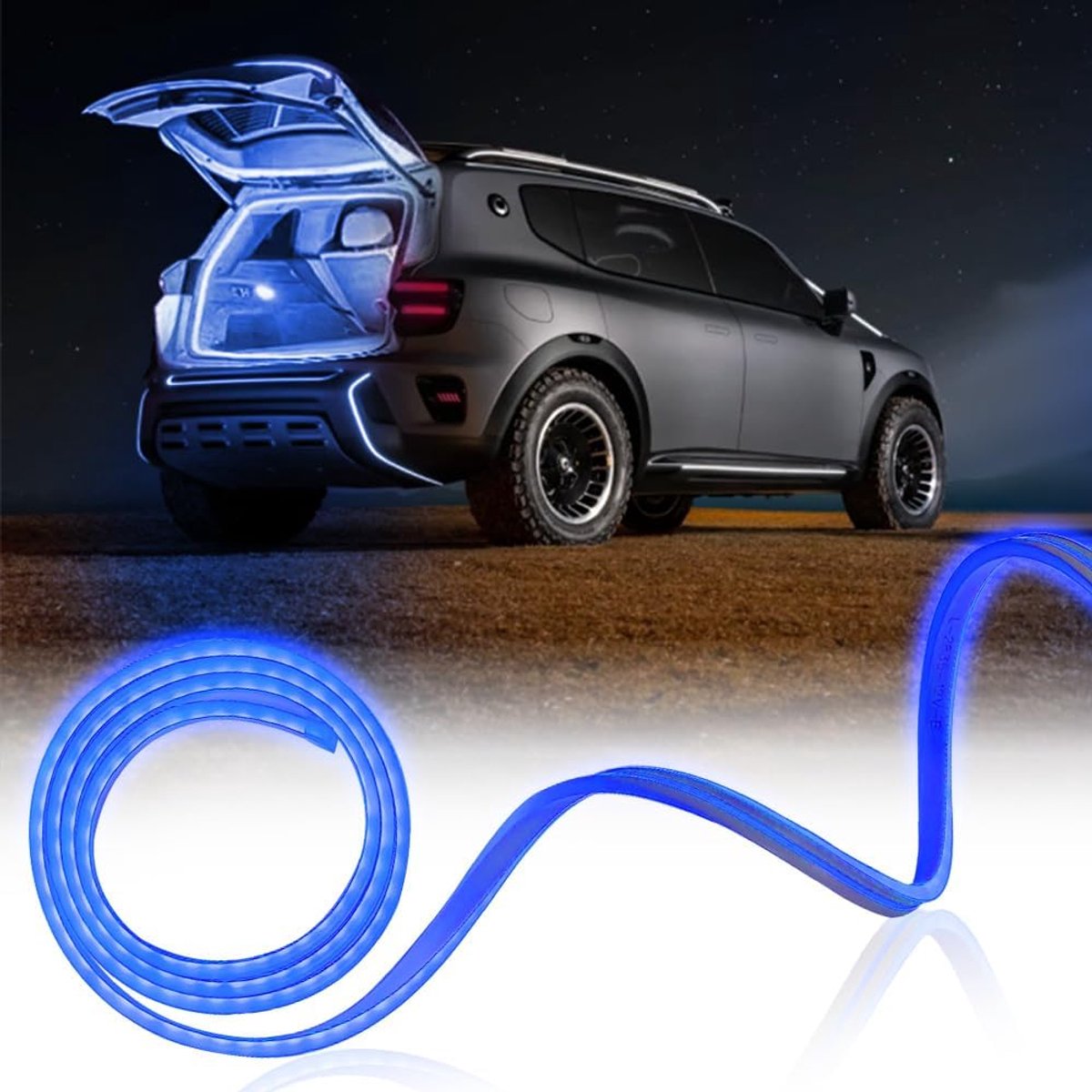 LED Kofferbakverlichting Strip 79 Inch - IP67 Siliconen Translucent - Flexibel en Afkappbaar - ShopVlot