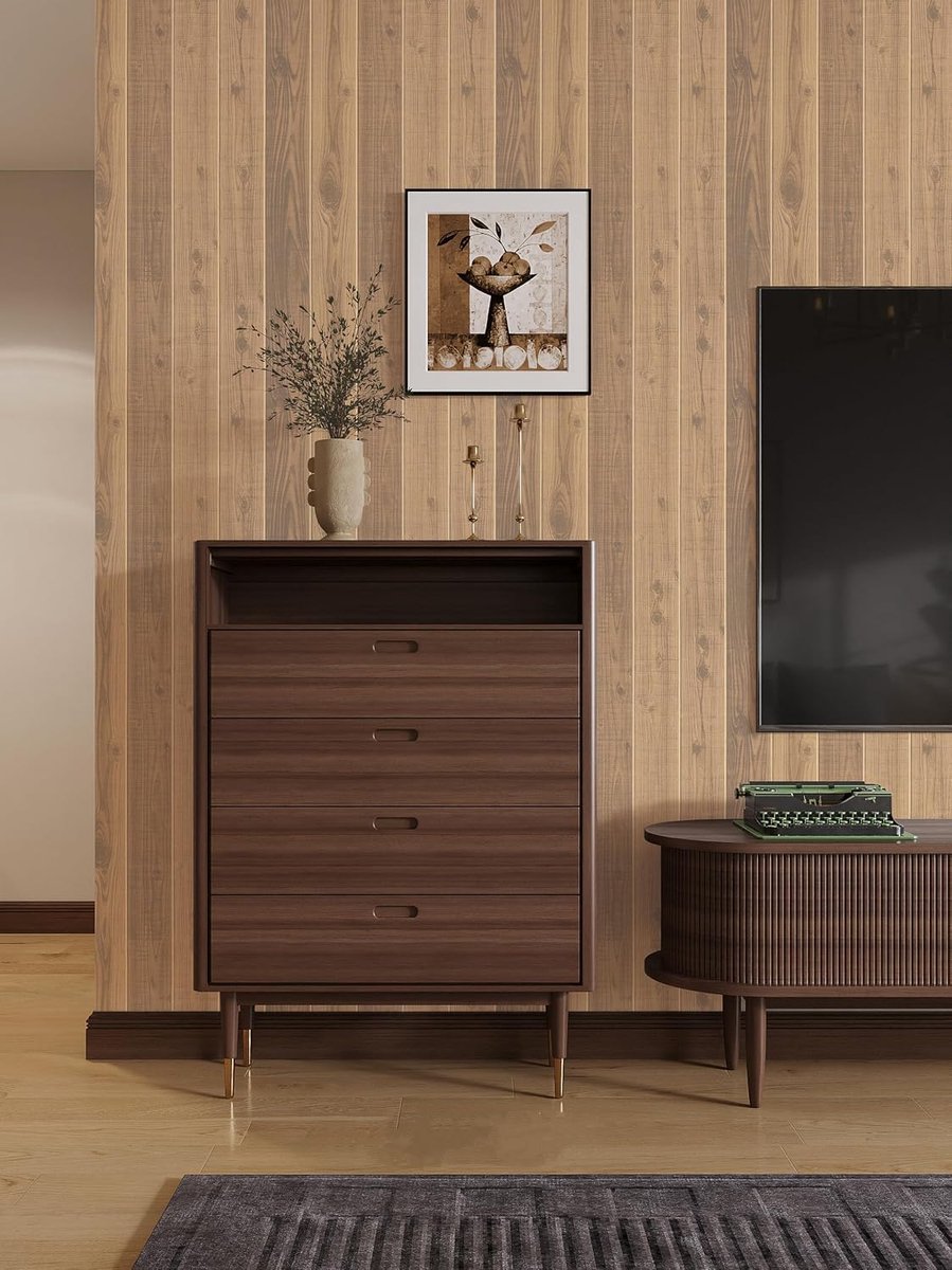 Zelfklevend behang 44,5x500cm - vintage lichtbruin houtlook - getextureerd patroon - eenvoudig aan te brengen - ShopVlot