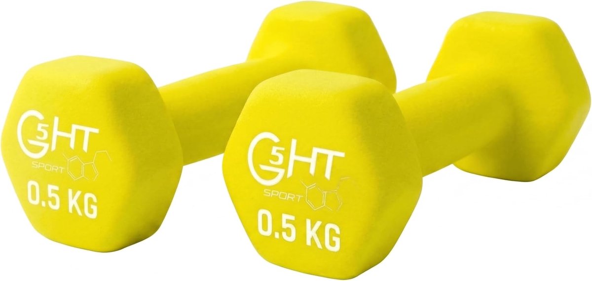G5 HT SPORT Halters O halters van neopreen voor sportschool en home gym antislip van 0,5 tot 6 kg paar of afzonderlijk - ShopVlot