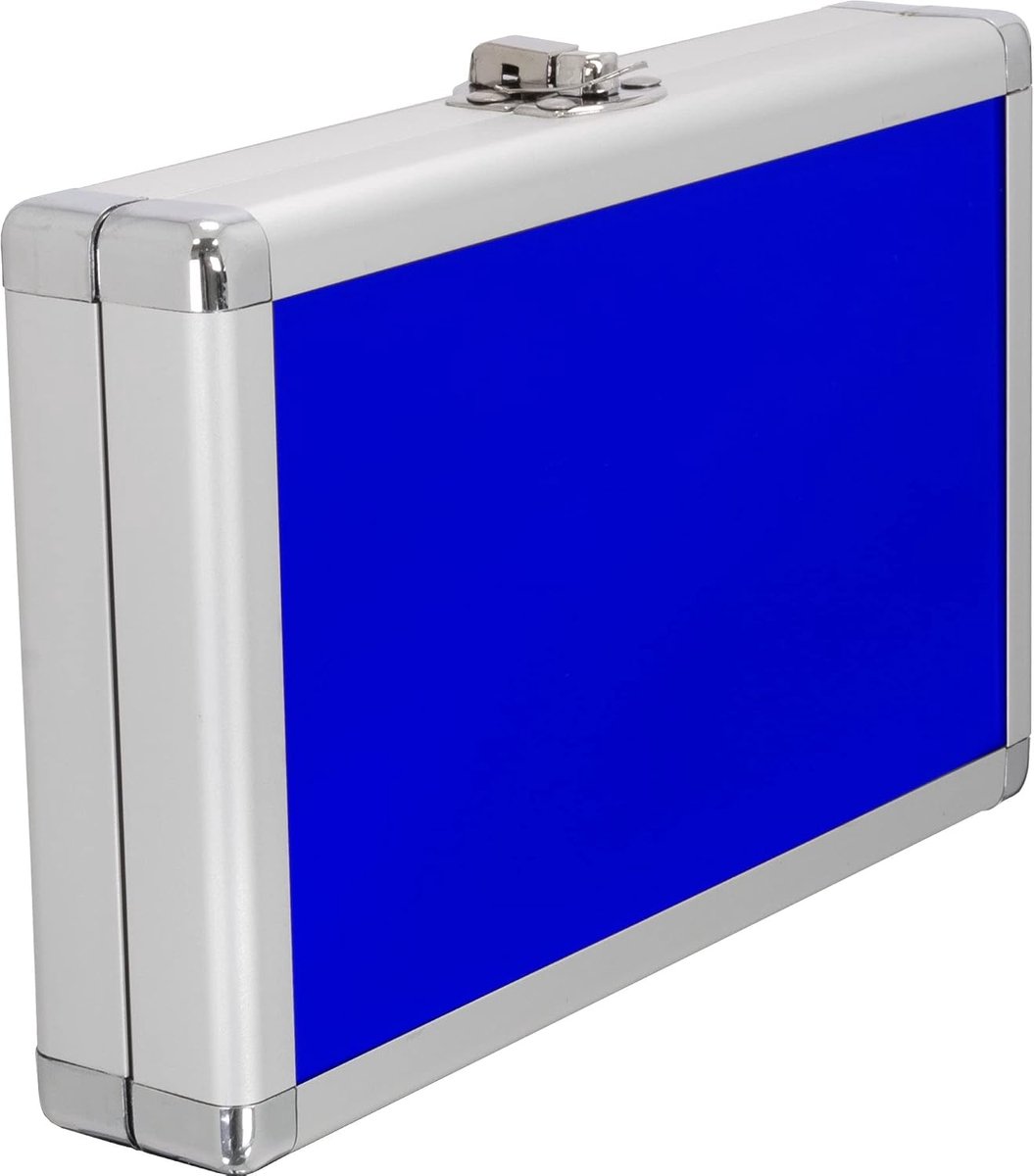 Dart case aluminium - blauw - veilig en multifunctioneel - perfect voor jouw darts - ShopVlot