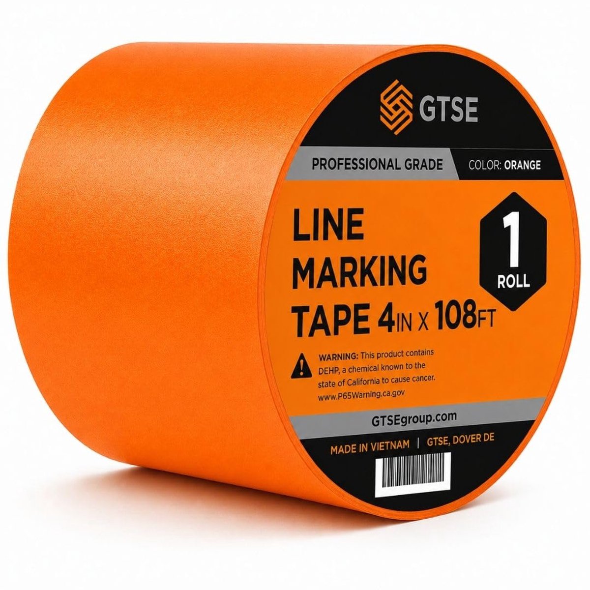 Vloermarker Tape 100 mm x 33 m - Oranje - Sterke hechting - Ideaal voor dansvloeren en gymzalen - ShopVlot