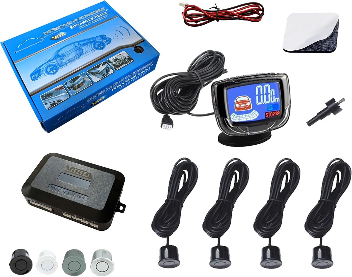 Achterlicht met LCD-display - Franse kwaliteit - 4 kleuren sensoren - Eenvoudige installatie - ShopVlot
