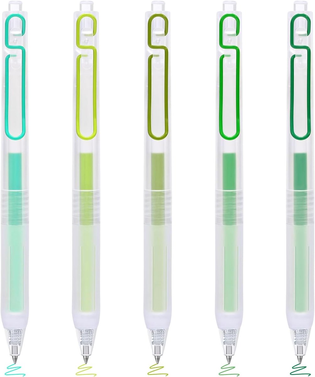 Gelpennen 0.5mm - 5 Kleuren - Sneldrogend - Perfect voor Notities - ShopVlot