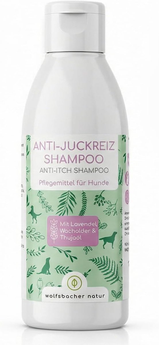 Hondenshampoo - Anti-jeuk 200 ml - Natuurlijke zorg - Voor gevoelige huid - ShopVlot
