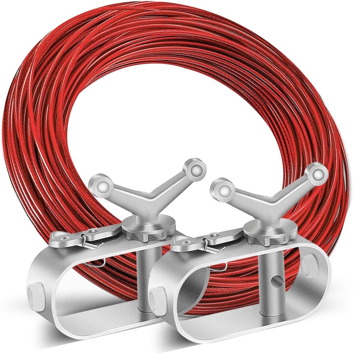 Draadspanner met Stalen Touw - 3-delige Spanner - Poolcover Bevestiging - Beschermt Tegen Weerselementen - ShopVlot