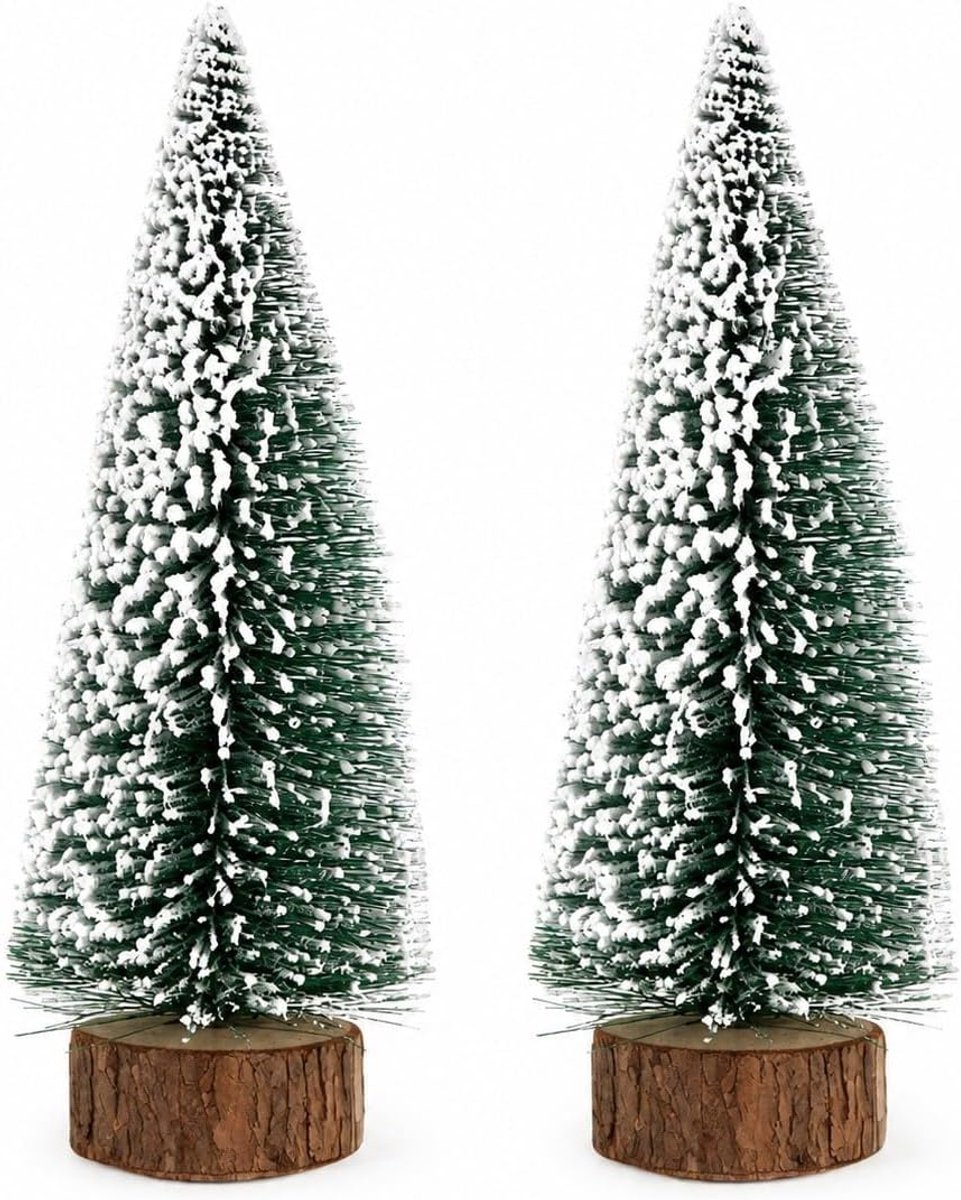Mini kerstboom 40 cm - kunstmatig - groen dennenboom - perfect voor thuisdecoratie - ShopVlot