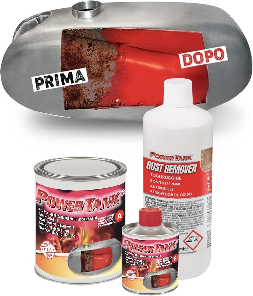 Tankbehandeling Medium 700 g - Voor 20/25 liter - Verwijdert roest - Beschermt uw tank - ShopVlot