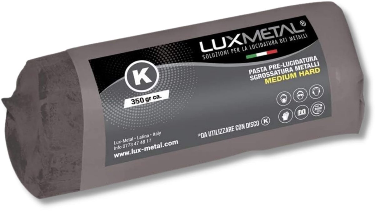 Polijstpasta voor metaal K Medium Hard - Solid Black 350g - Verwijdert krassen en roest - ShopVlot
