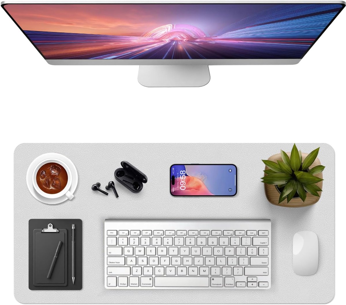 Bureau Onderlegger 80 x 40cm - Multifunctionele Muismat - Waterdicht PVC Leer - Beschermt Bureau - SnelShoppen