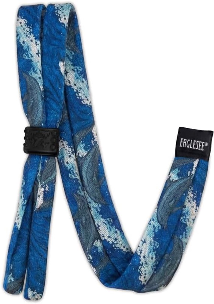 Thijox - Katoenen Brillenband met Patroon | Verstelbare Brillenhouder voor Mannen en Vrouwen | Ocean | Stijlvolle Accessoire voor Dagelijks Gebruik, W